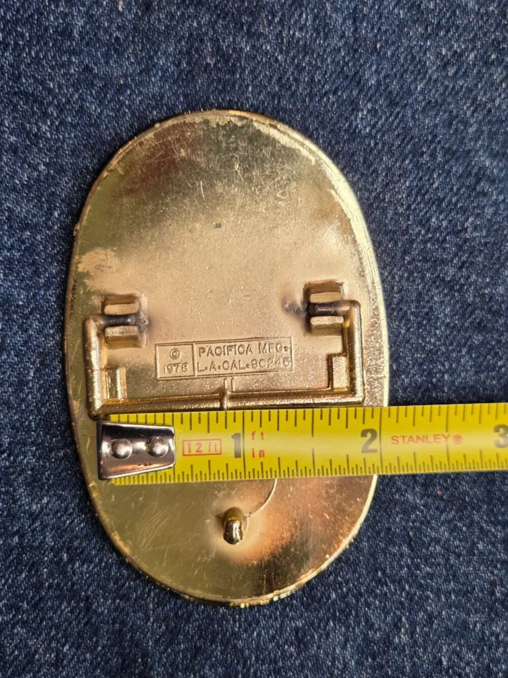1978 Foreigner Rock Band Holographic Belt Buckle Pacifica MFG Concert Tour